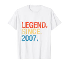 Load image into Gallery viewer, Legend Since 2007 Years Old Gifts 13th Birthday TShirt91040