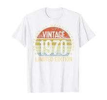Load image into Gallery viewer, 50 Year Old Gifts Vintage 1970 Limited Edition 50th Birthday T-Shirt-145786