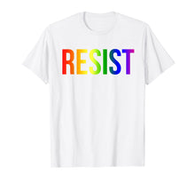 Load image into Gallery viewer, Funny shirts V-neck Tank top Hoodie sweatshirt usa uk au ca gifts for Resist Rainbow Flag Nationa Pride March Shirt 1659466