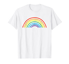 Load image into Gallery viewer, Funny shirts V-neck Tank top Hoodie sweatshirt usa uk au ca gifts for Rainbow Striped T-Shirt - Simple Plain Rainbow Design 364822