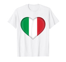 Load image into Gallery viewer, Funny shirts V-neck Tank top Hoodie sweatshirt usa uk au ca gifts for I Love Italy T-Shirt | Italian Flag Heart Outfit 356113