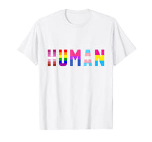 Load image into Gallery viewer, HUMAN Flag LGBT Gay Pride Month Transgender T Shirt Support 32516