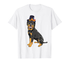 Load image into Gallery viewer, Funny shirts V-neck Tank top Hoodie sweatshirt usa uk au ca gifts for Rottweiler Dog Pilgrim Funny Thanksgiving Tshirt Fall Gifts 3155689