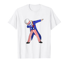 Load image into Gallery viewer, Funny shirts V-neck Tank top Hoodie sweatshirt usa uk au ca gifts for Funny Dabbing Uncle Sam T-Shirt, Dab Dance 4th of July Shirt 1949966