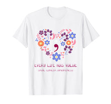 Load image into Gallery viewer, Funny shirts V-neck Tank top Hoodie sweatshirt usa uk au ca gifts for Every Life Has Value Semicolon Oral Cancer Awareness Shirt 4084729