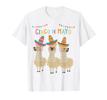 Load image into Gallery viewer, Funny shirts V-neck Tank top Hoodie sweatshirt usa uk au ca gifts for No probLlama Cinco De Mayo Shirt Funny Llama Mexican 5th May 2129249