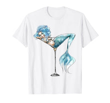 Load image into Gallery viewer, Mermaid In Cocktail Glass Tshirt Cute Mermaid Lover Gifts