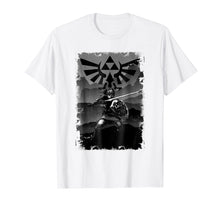 Load image into Gallery viewer, Nintendo Zelda Link Battle Ready Greyscaled Graphic T-Shirt