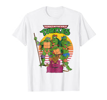 Load image into Gallery viewer, Teenage Mutant Ninja Turtles Retro Sun Group Tee-Shirt