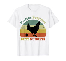 Load image into Gallery viewer, Vintage Farm Fresh Butt Nuggets Funny Chickens Eggs Gifts T-Shirt