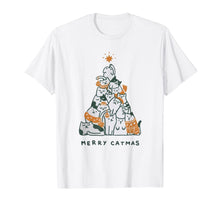 Load image into Gallery viewer, Funny shirts V-neck Tank top Hoodie sweatshirt usa uk au ca gifts for Merry Catmas Funny Cats Christmas Tree Xmas Gift T-Shirt 292089