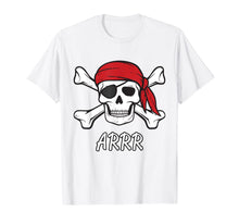 Load image into Gallery viewer, Pirate Shirt Kids or Adults Crossbones and Skull Tshirt T-Shirt-908935