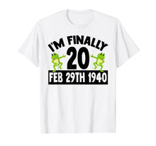 Load image into Gallery viewer, I'm Finally 20 Leap Year 80 Year Old Grandparents 80th Bday T-Shirt-2049068