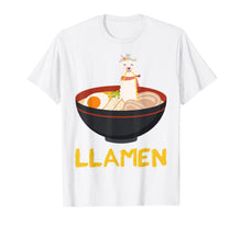 Load image into Gallery viewer, Llamen Llama Ramen Noodle Japanese Anime Kawaii Gift T-Shirt