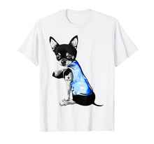 Load image into Gallery viewer, Mother's Day Gifts Chihuahua Dog Tattoo I Love Mom T-Shirt-648979