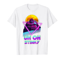 Load image into Gallery viewer, Uh Oh Stinky Poop Le Monke 80s Vaporwave Outrun Style T-Shirt
