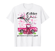 Load image into Gallery viewer, Pumpkin Pink Truck Breast Cancer Awareness Month October T-Shirt