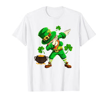 Load image into Gallery viewer, Funny Dabbing Leprechaun Saint Patrick's Day Shamrock Gifts TShirt291473