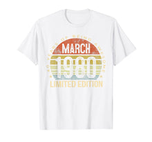 Load image into Gallery viewer, 40 Year Old Gifts March 1980 Limited Edition 40th Birthday T-Shirt-145462