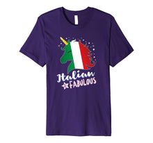 Load image into Gallery viewer, Italian Unicorn Italy Flag Kids Tshirt