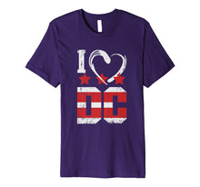 Load image into Gallery viewer, Funny shirts V-neck Tank top Hoodie sweatshirt usa uk au ca gifts for Vintage I Love Washington DC T Shirt Souvenir Flag Tee Premium T-Shirt 937133