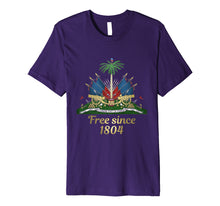 Load image into Gallery viewer, Haiti Shirt 1804 Haitian Emblem Coat Of Arm Flag Day Tshirt