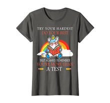 Load image into Gallery viewer, Funny shirts V-neck Tank top Hoodie sweatshirt usa uk au ca gifts for Try Your Hardest Funny Unicorn Reading Teacher Gifts Shirt 1968231
