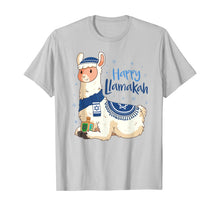 Load image into Gallery viewer, Funny shirts V-neck Tank top Hoodie sweatshirt usa uk au ca gifts for Funny Hanukkah Llama Pun Happy Llamakah Gifts T-Shirt 247893
