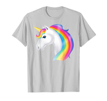 Load image into Gallery viewer, Funny shirts V-neck Tank top Hoodie sweatshirt usa uk au ca gifts for Magical White Unicorn Lovely Rainbow Mane T-Shirt 3219256