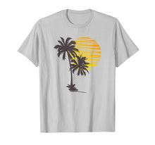 Load image into Gallery viewer, Sunset Beach Palm Tree TShirt Funny Summer Vacation Holiday T-Shirt