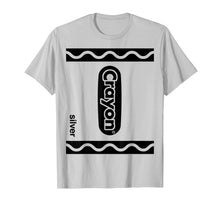 Load image into Gallery viewer, Silver Crayon Box Full Set Of Crayons Halloween Costume T-Shirt