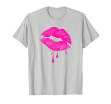 Load image into Gallery viewer, Hot Pink Lips Kiss 80s Retro Vintage Lipstick Party T-Shirt 212318