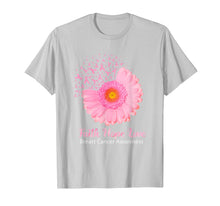 Load image into Gallery viewer, Faith Hope Love Breast Cancer Awareness Flower Pink T-Shirt 39393