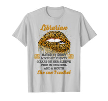 Load image into Gallery viewer, Women Gifts Librarian Hated By Many Leopard Lips T-Shirt-5889044