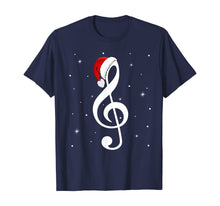 Load image into Gallery viewer, Funny shirts V-neck Tank top Hoodie sweatshirt usa uk au ca gifts for Musical Note Santa Hat Music Lover Merry Christmas Gifts T-Shirt 345758