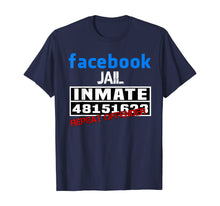 Load image into Gallery viewer, Funny shirts V-neck Tank top Hoodie sweatshirt usa uk au ca gifts for Facebook-Jail-Inmate-Repeat T-Shirt 418213