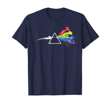 Load image into Gallery viewer, Funny shirts V-neck Tank top Hoodie sweatshirt usa uk au ca gifts for The TShirt Wall Prism Refraction Pink Rainbow Poke Floyd Mon T-Shirt 91505