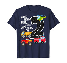 Load image into Gallery viewer, Funny shirts V-neck Tank top Hoodie sweatshirt usa uk au ca gifts for Kids Trucks 2nd Birthday Party Toddler I'm 2 Year Old Bday T-Shirt 256109
