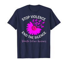 Load image into Gallery viewer, Stop Violence End Silence Domestic Violence Support T-Shirt