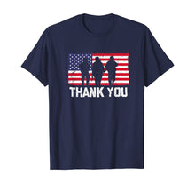 Load image into Gallery viewer, Thank You American Flag Military Heroes Veteran Day Gift T-Shirt