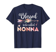 Load image into Gallery viewer, Womens Blessed Nonna Floral Grandma Mother's Day Gift TShirt434249