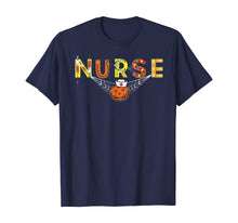Load image into Gallery viewer, Nurse Halloween Shirt Gift With Pumpkin Boo Spider Witch Hat T-Shirt
