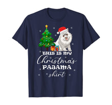 Load image into Gallery viewer, This is my Christmas Pajama Samoyed Costume Santa Hat gift T-Shirt