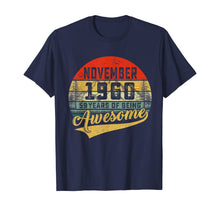 Load image into Gallery viewer, Retro Vintage November 1960 59th Birthday Gifts 59 Years Old T-Shirt