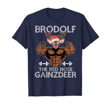 Load image into Gallery viewer, Funny shirts V-neck Tank top Hoodie sweatshirt usa uk au ca gifts for Brodolf The Red Nose Gainzdeer Tee Merry Liftmas Christmas T-Shirt 894279