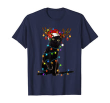 Load image into Gallery viewer, Funny shirts V-neck Tank top Hoodie sweatshirt usa uk au ca gifts for Black Cat Christmas Light T Shirt Funny Cat Lover Christmas T-Shirt 127929