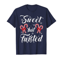 Load image into Gallery viewer, Sweet But Twisted Candy Cane Christmas Hat Funny Gifts T-Shirt