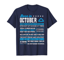 Load image into Gallery viewer, October Birthday Gifts - Born In October Libra T-Shirt T-Shirt