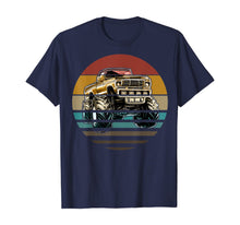 Load image into Gallery viewer, Retro Vintage Monster Truck Retro Sunset Gift for Boys Kids T-Shirt-2097878