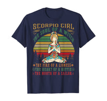 Load image into Gallery viewer, Scorpio Girl Tshirt for Yoga Black Women Birthday Gifts